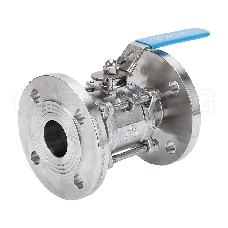 全包三片式法兰球阀