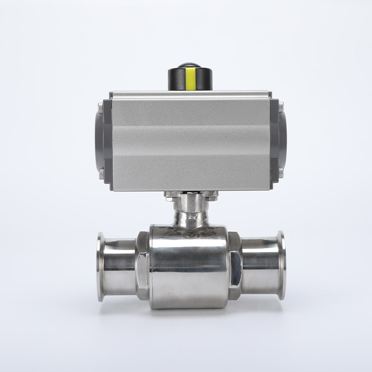 气动快装三通球阀