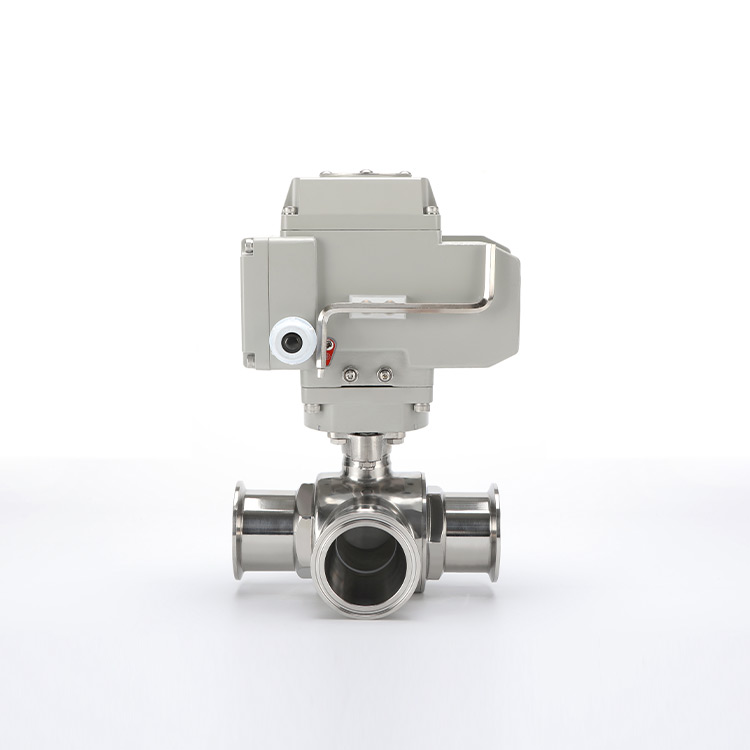 电动快装三通球阀