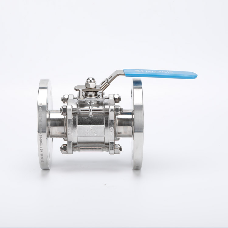 全包三片式法兰球阀