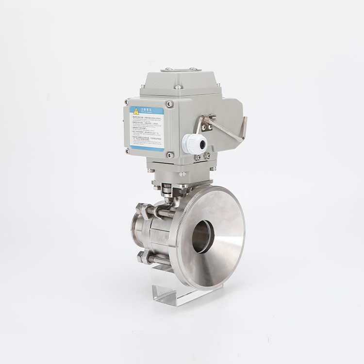 电动三片式罐底球阀