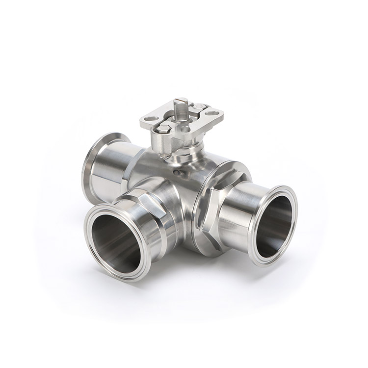 高平台快装三通球阀