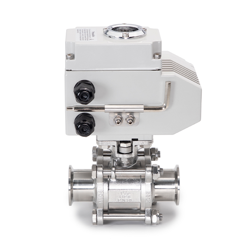电动高平台三片式快装球阀